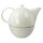 Goebel TableWare Teekanne mit Stövchen 1,2 l Weiß