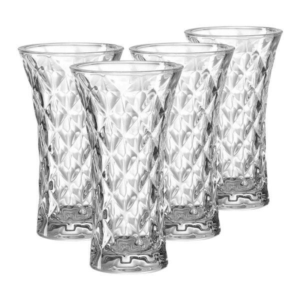 Ritzenhoff & Breker Finn Vase 20 cm rautenförmig 4er Set