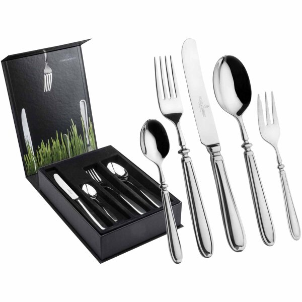 Picard & Wielpütz Landhaus Tafelbesteck 60-teilig inkl. Besteckbox