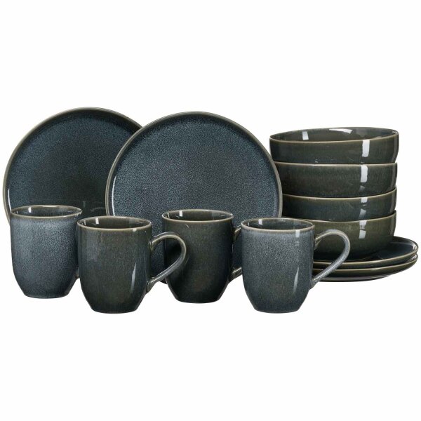 Ritzenhoff & Breker Eda Frühstücksset 12-teilig Schiefer