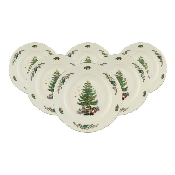 Seltmann Weiden Marieluise Weihnachten Speiseteller ø 25,3 cm 6er Set