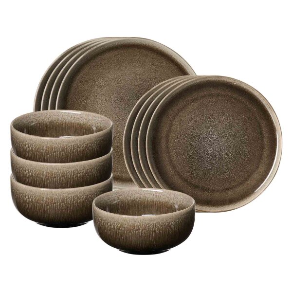 Ritzenhoff & Breker Eda Basic-Set 12-teilig Umbra