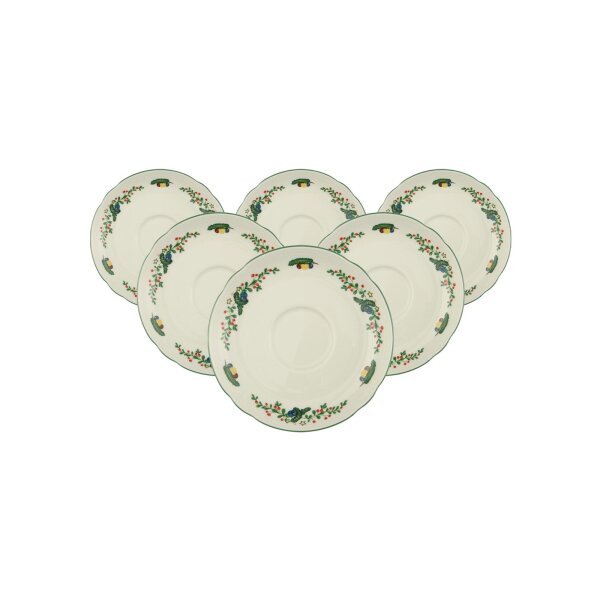 Seltmann Weiden Marieluise Weihnachten Teeuntertasse ø 13 cm 6er Set