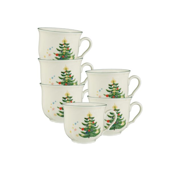 Seltmann Weiden Marieluise Weihnachten Kaffeetasse 230 ml 6er Set