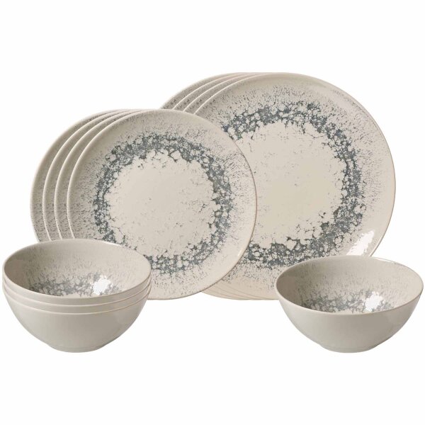 Ritzenhoff & Breker Cecina Basic-Set 12-teilig gemustert - Graphit
