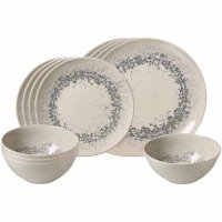 Ritzenhoff & Breker Cecina Basic-Set 12-teilig gemustert - Graphit