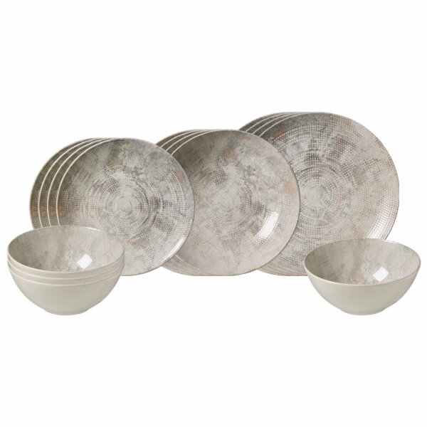 Ritzenhoff & Breker Cecina Einsteiger-Set 16-teilig gemustert - Perle