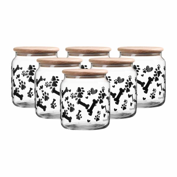 Ritzenhoff & Breker Mika Dog Leckerli-Dose mit Deckel ø 12 cm 6er Set