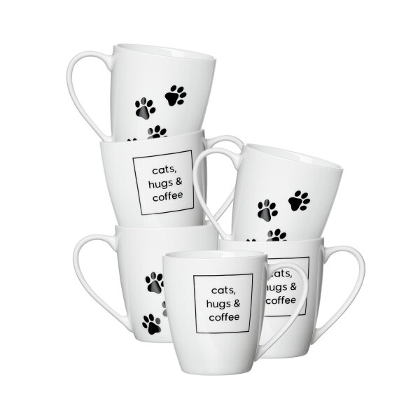 Ritzenhoff & Breker Mika Cat Kaffeebecher 360 ml 6er Set