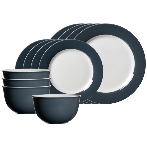 Ritzenhoff & Breker DOPPIO Basic-Set 12-teilig - Anthrazit