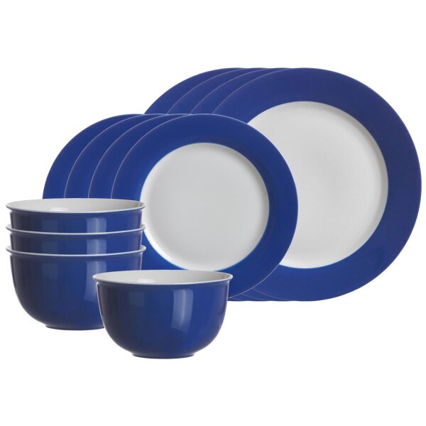 Ritzenhoff & Breker DOPPIO Basic-Set 12-teilig - Indigo Blau
