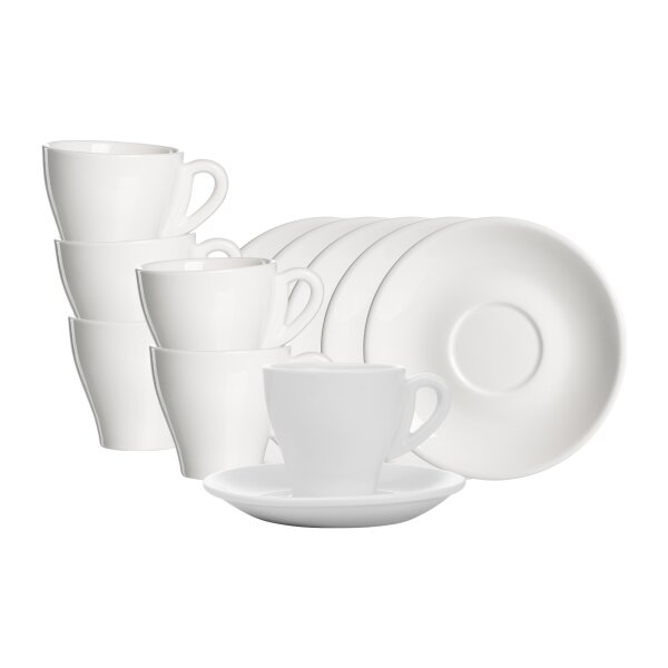 Ritzenhoff & Breker Bari Kaffeetasse mit Untertasse 150 ml 6er Set
