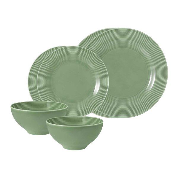 Seltmann Weiden Beat Color Glaze Basic-Set 6-teilig - Salbeigrün