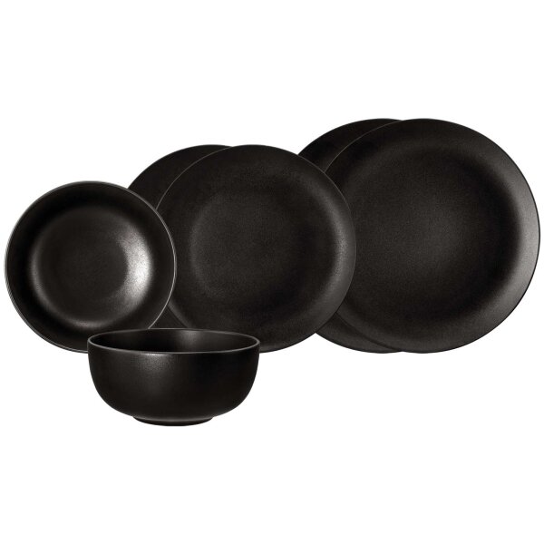 Seltmann Weiden Liberty Velvet Black Basic-Set 6-teilig