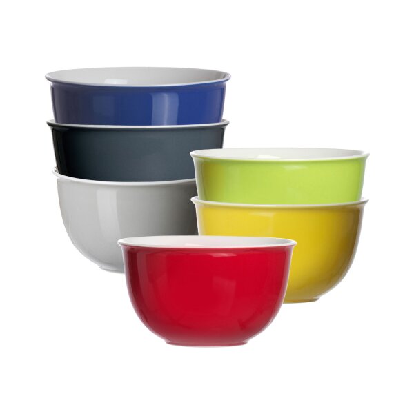 Ritzenhoff & Breker DOPPIO Müslischale ø 14 cm 6er Set Mix