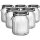 Ritzenhoff & Breker Runa Vorratsglas mit Clip-Verschluss 1,4 l 6er Set