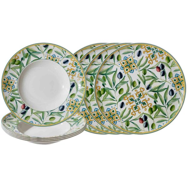 Ritzenhoff & Breker Roma Oliva Pizza & Pasta Set 8-teilig