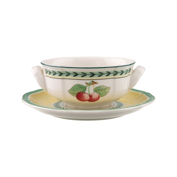 Villeroy & Boch French Garden Fleurence Suppentasse mit Untertasse 240 ml