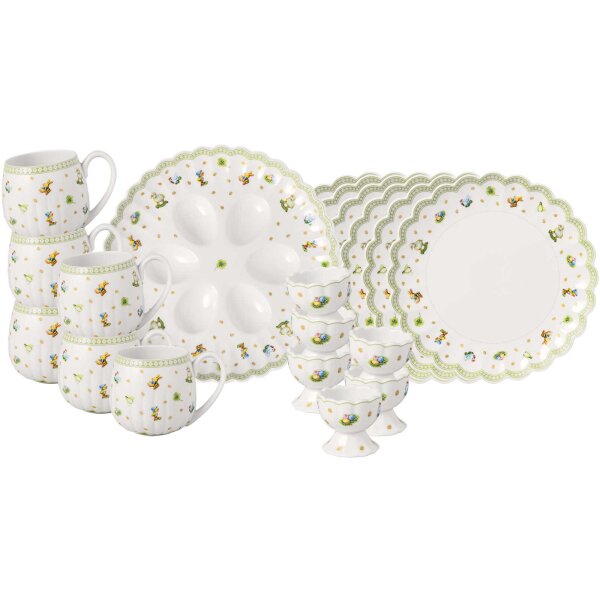 Villeroy & Boch Easter Delight Frühstücks-Set "Eier" 19-teilig