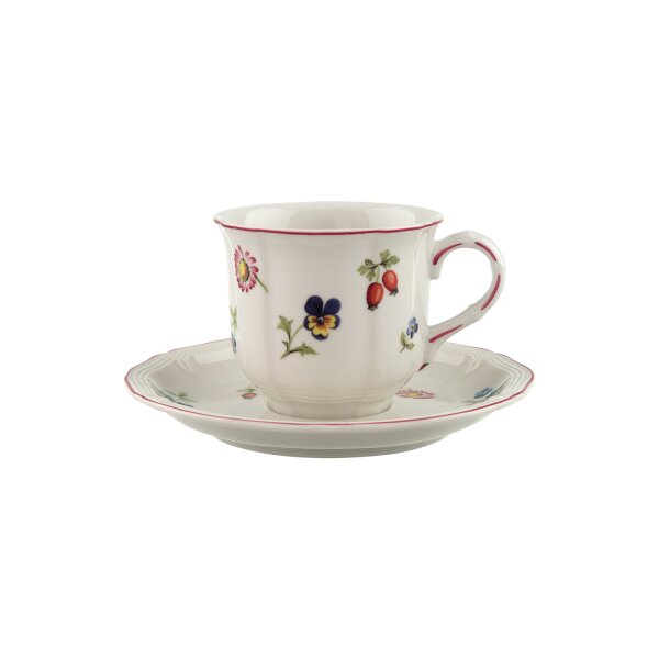 Villeroy & Boch Petite Fleur Kaffeetasse mit Untertasse 120 ml