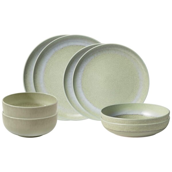 like. by Villeroy & Boch Perlemor Alga Einsteiger-Set 8-teilig
