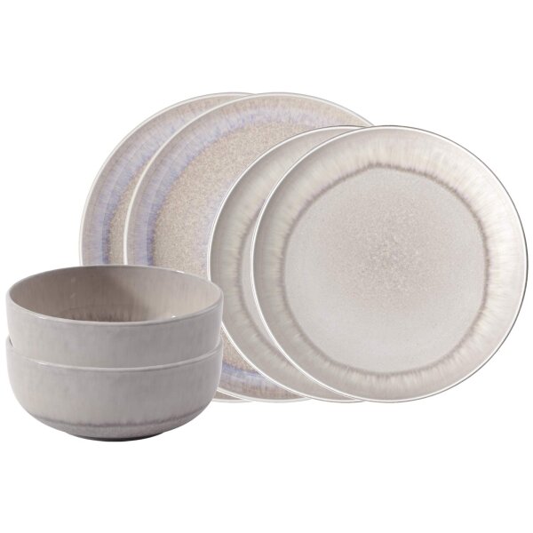 like. by Villeroy & Boch Perlemor Sand Basic-Set 6-teilig