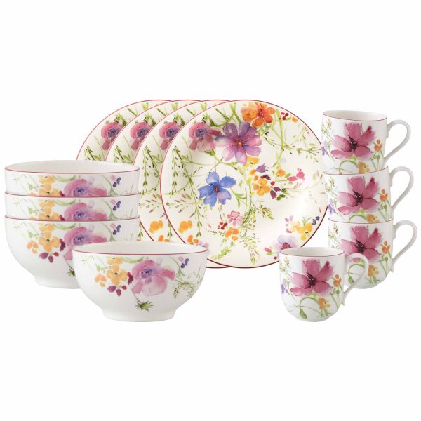 Villeroy & Boch Mariefleur Basic Frühstücks-Set 12-teilig