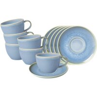 like. by Villeroy & Boch Crafted Kaffeetasse mit Untertasse 12-teilig - Blueberry