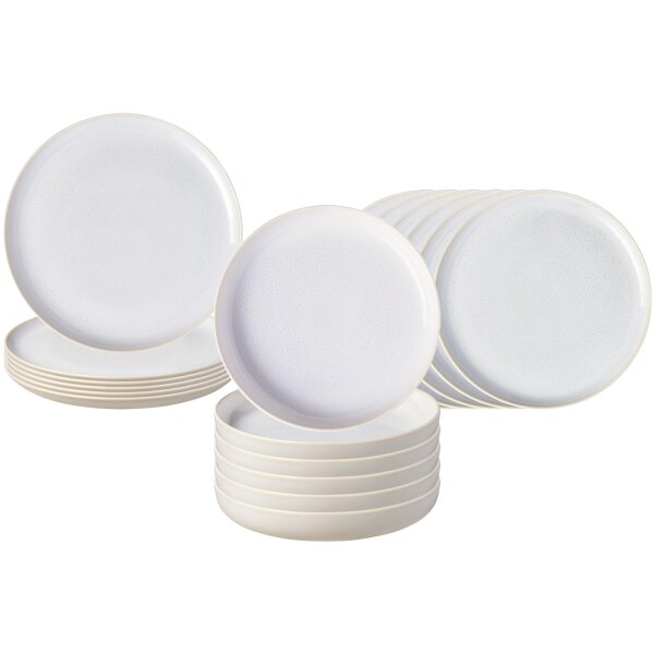 like. by Villeroy & Boch Crafted Teller-Set 18-teilig - Cotton