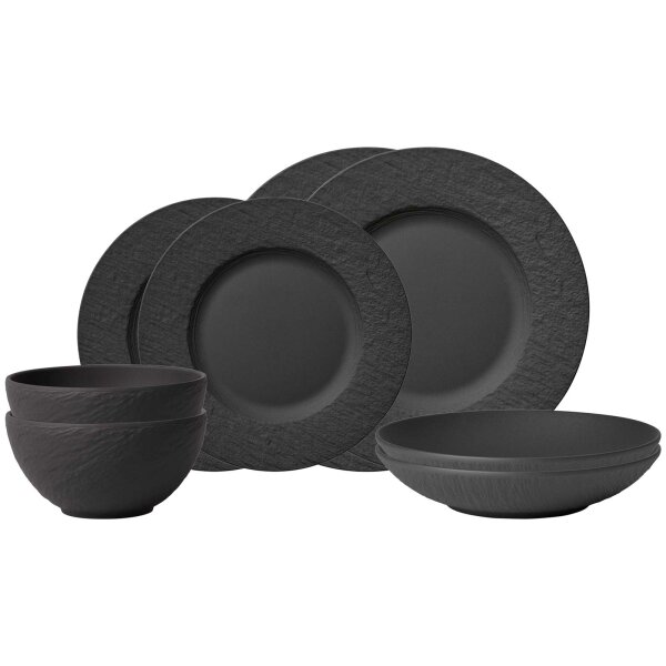 Villeroy & Boch Manufacture Rock Einsteiger-Set 8-teilig