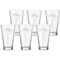 Gravur CIAO Trinkglas 300 ml - Prinzenmütze 6...