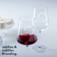 Gravur Rotweinglas Puccini 750 ml - Firmenlogo