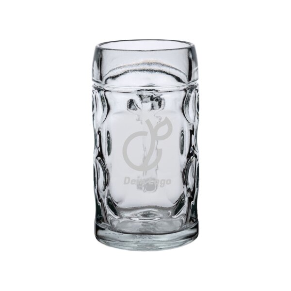 Bierkrug mit Eichung 0,5 l & graviertem Firmenlogo