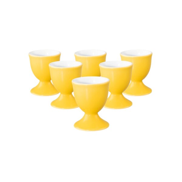 Seltmann Weiden Liberty Pure Colors Eierbecher ø 4,9 cm 6er Set - Yellow Glow
