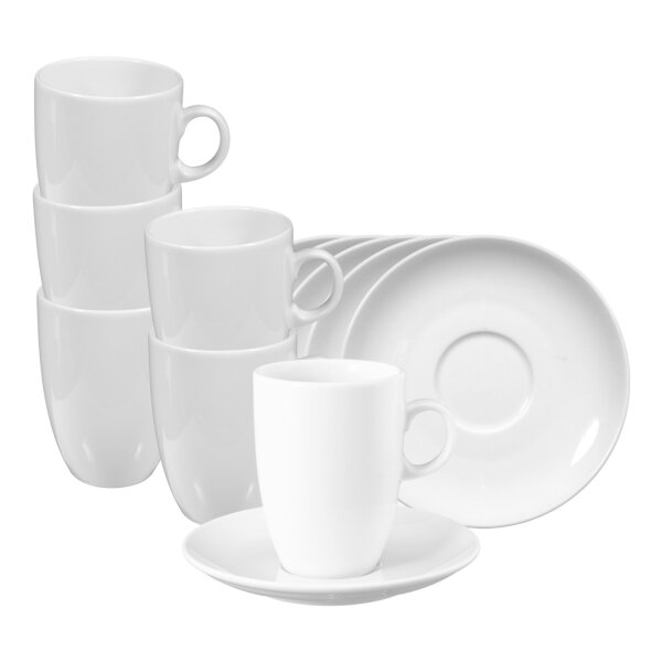 Seltmann Weiden VIP. Milchkaffeetasse mit Untertasse 360 ml 6er Set
