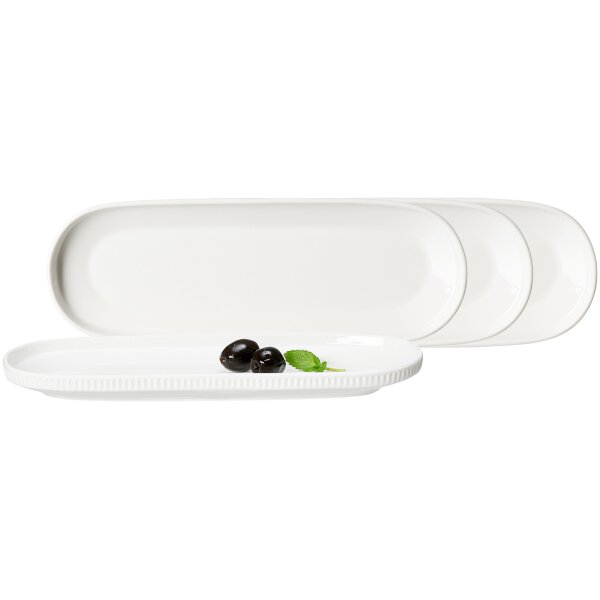 Ritzenhoff & Breker Kelly Servierplatte oval 25 x 9 cm 4er Set