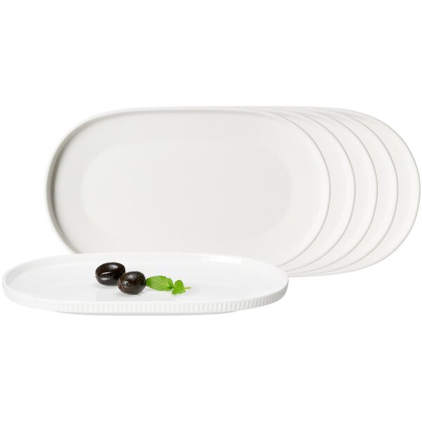 Ritzenhoff & Breker Kelly Servierplatte 23,5 x 14 cm 6er Set