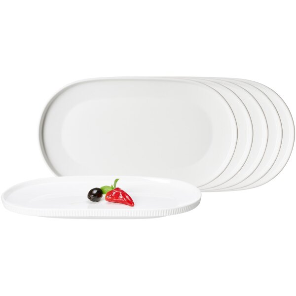 Ritzenhoff & Breker Kelly Servierplatte oval 28,5 x 16,5 cm 6er Set