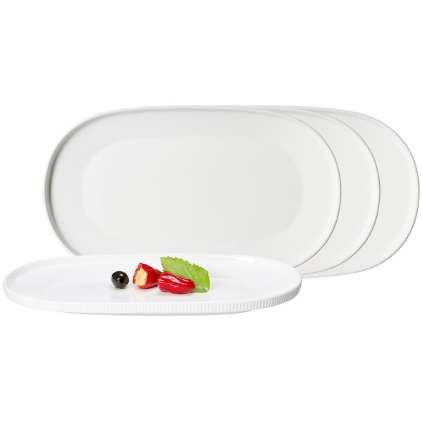 Ritzenhoff & Breker Kelly Servierplatte oval 33 x 19 cm 4er Set