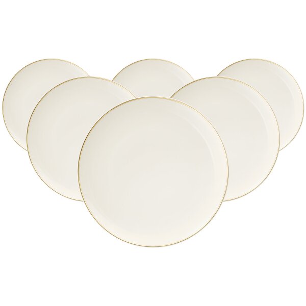Seltmann Weiden Savona Speiseteller ø 27,7 cm Goldlinie 6er Set