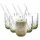 Leonardo GOCCE Matcha Latte Glas (2) 390 ml mit Glastrinkhalm 6er Set