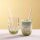 Leonardo GOCCE Matcha Latte Glas (2) 390 ml mit Glastrinkhalm 6er Set