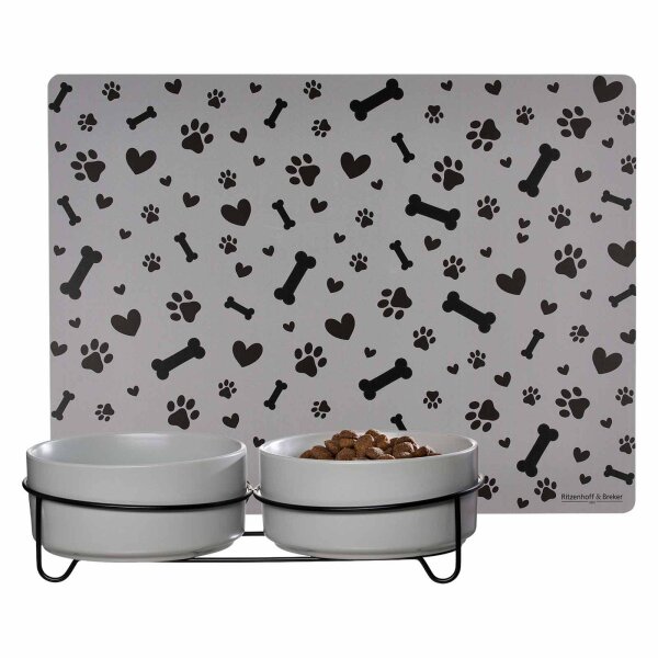 Ritzenhoff & Breker Taro Hunde-Napfset ø 17 cm mit Unterlage