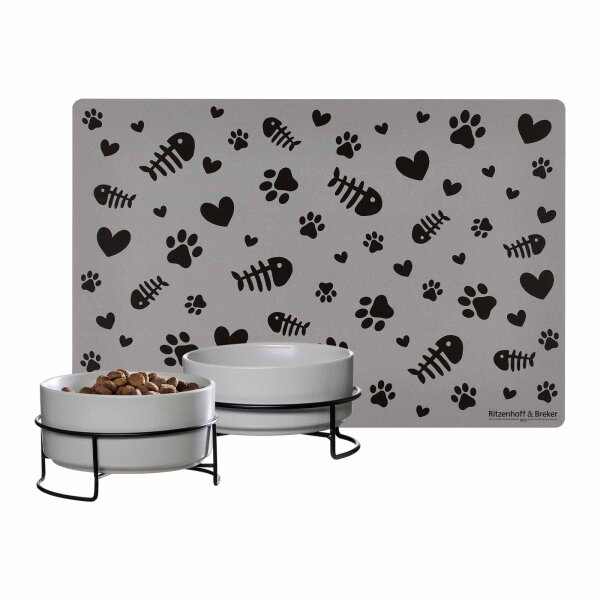 Ritzenhoff & Breker Taro Katzenäpfe ø 14 cm 2er Set mit Unterlage