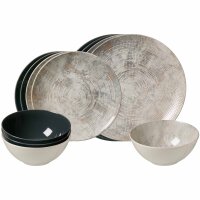 Ritzenhoff & Breker Cecina Basic-Set 12-teilig gemischt - Grau / Perle