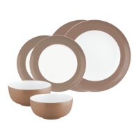 Seltmann Weiden Liberty Pure Colors Basic-Set 6-teilig - Cocoa Brown