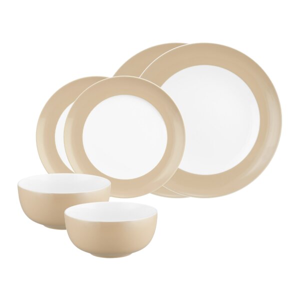Seltmann Weiden Liberty Pure Colors Basic-Set 6-teilig - Dusty Beige