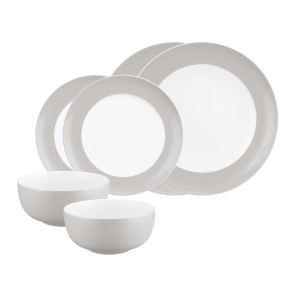 Seltmann Weiden Liberty Pure Colors Basic-Set 6-teilig - New Grey
