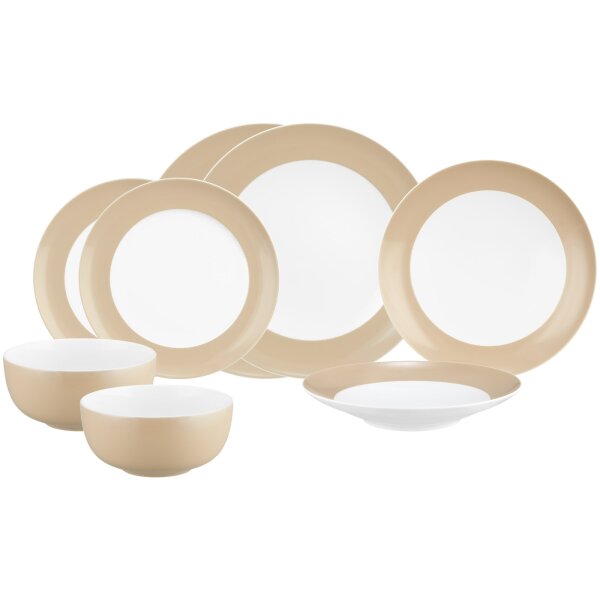 Seltmann Weiden Liberty Pure Colors Einsteiger-Set 8-teilig - Dusty Beige