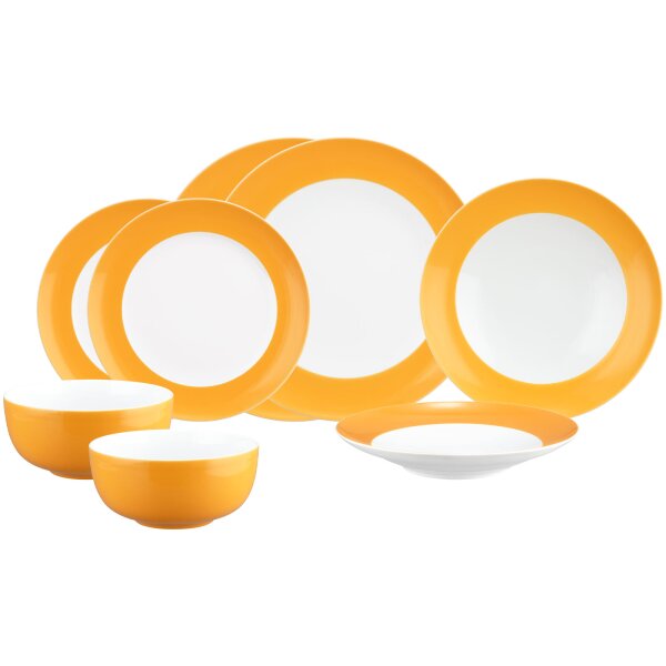 Seltmann Weiden Liberty Pure Colors Einsteiger-Set 8-teilig - Mango Orange